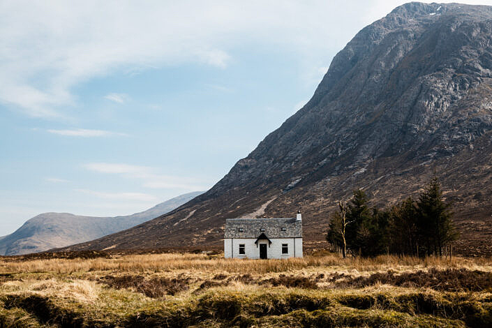 Glencoe White Hut Landscape Photography